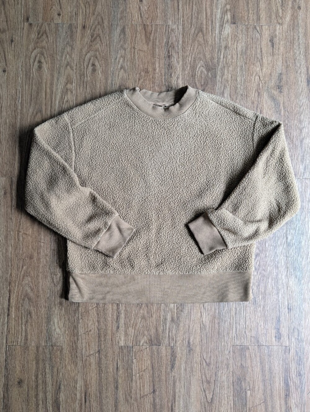 Everlane Sherpa Teddy Crewneck Sweatshirt Sz S